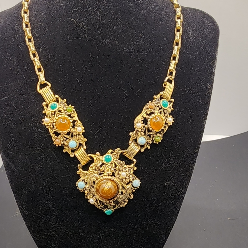 Massive Vintage Statement Necklace - image 1